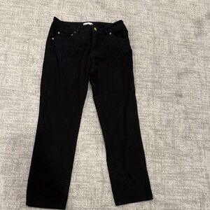 Classic Black Straight Leg Women's Jeans